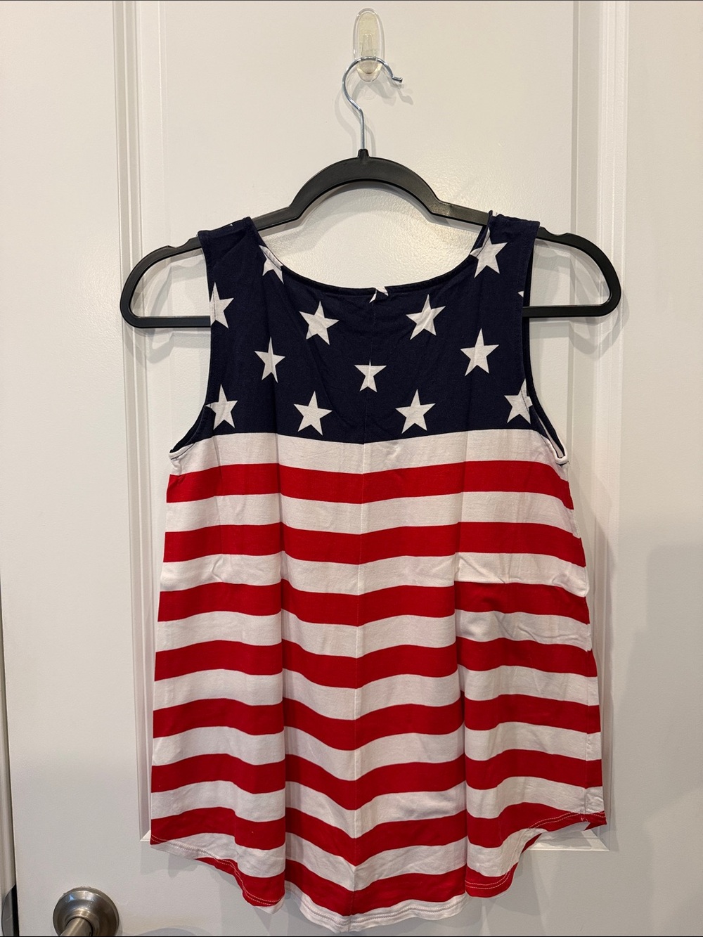 Old Navy Luxe Stars & Stripes Sleeveless Tank Top - Navy/White/Red - Picture 2 of 4